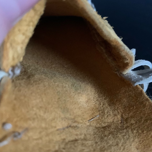 Hand Sewn Fringe Leather & Fur Indian Pouch Bag Case Medicine Bag Pipe Case - Picture 8 of 8